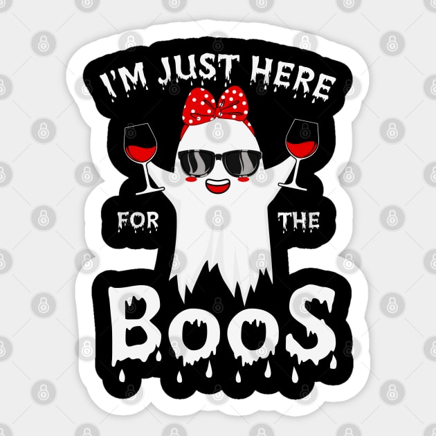 im here for the boos Sticker by MZeeDesigns